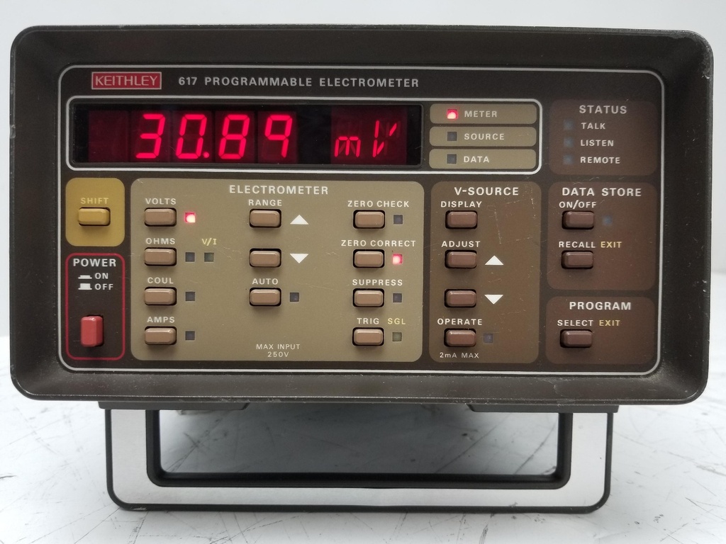 Electrometer high impedance